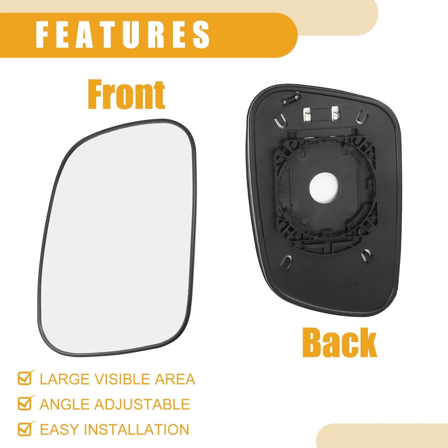 Rear View Mirror Glass  for Land Rover Discovery