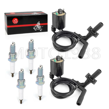 Ignition Coil Spark Plug Cap Set for Honda Shadow Aero 1100 (1998–2002)