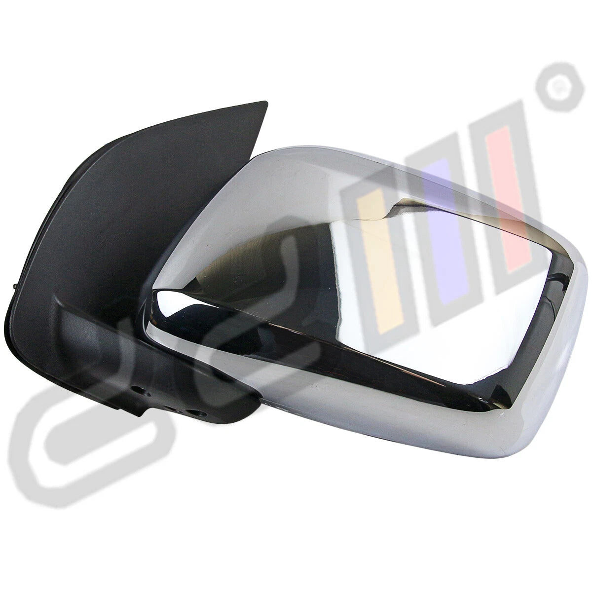 3 x Chrome Electric Side Mirror for Nissan Navara D40 (2005-2014)