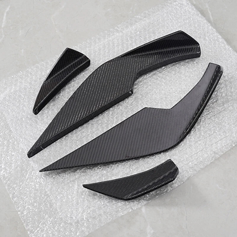 Carbon Fiber Front Bumper Canard Fins Kit for BMW G80 M3 G82 G83 M4 (2021-2024)