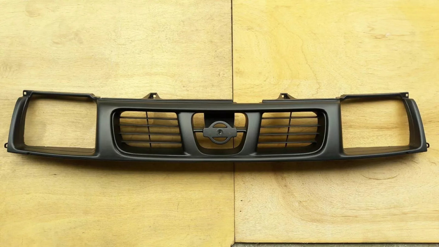 MATT BLACK GRILLE for NISSAN NAVARA D22 (1998-2000) 2WD 4WD Clips