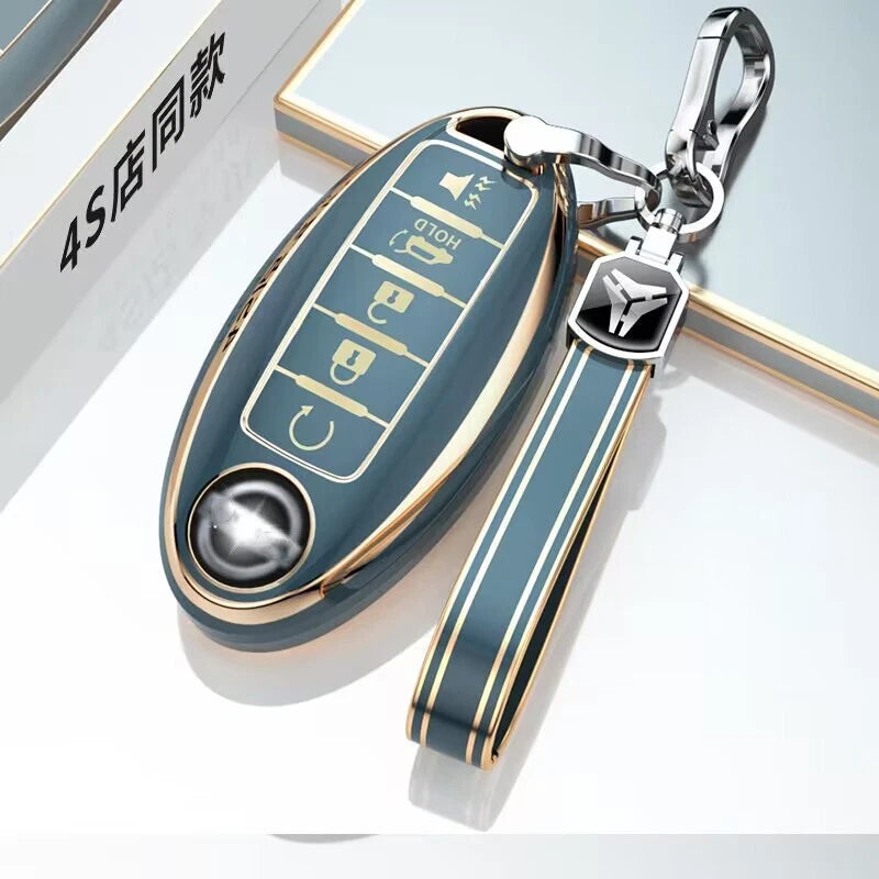 Remote Car Key Fob Case Cover 5 Button for Nissan Altima Maxima Murano Rogue