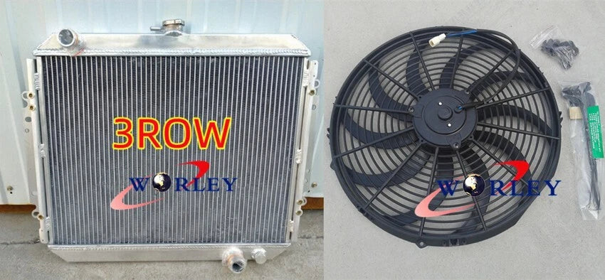 Aluminum Radiator + Fan for Holden Rodeo TF G3 G6 G7 (1988-1997)