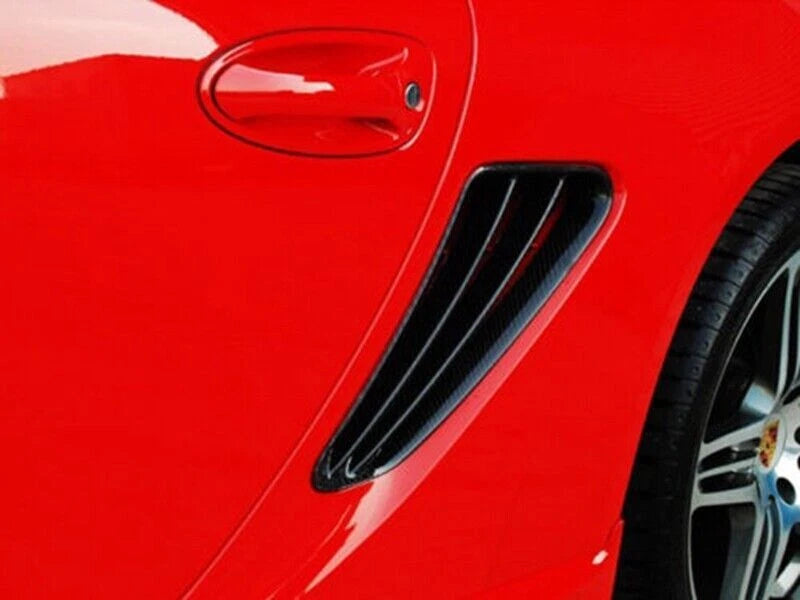 Real Carbon Fiber Side Vent Air Intake Cover For Porsche Boxster 987 2005-12