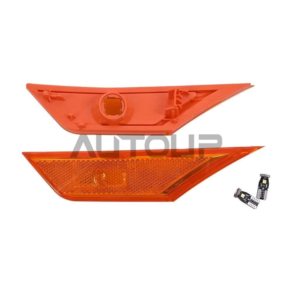 Pair Front Bumper Reflector Side Marker Light for Honda Civic (2016–2021)