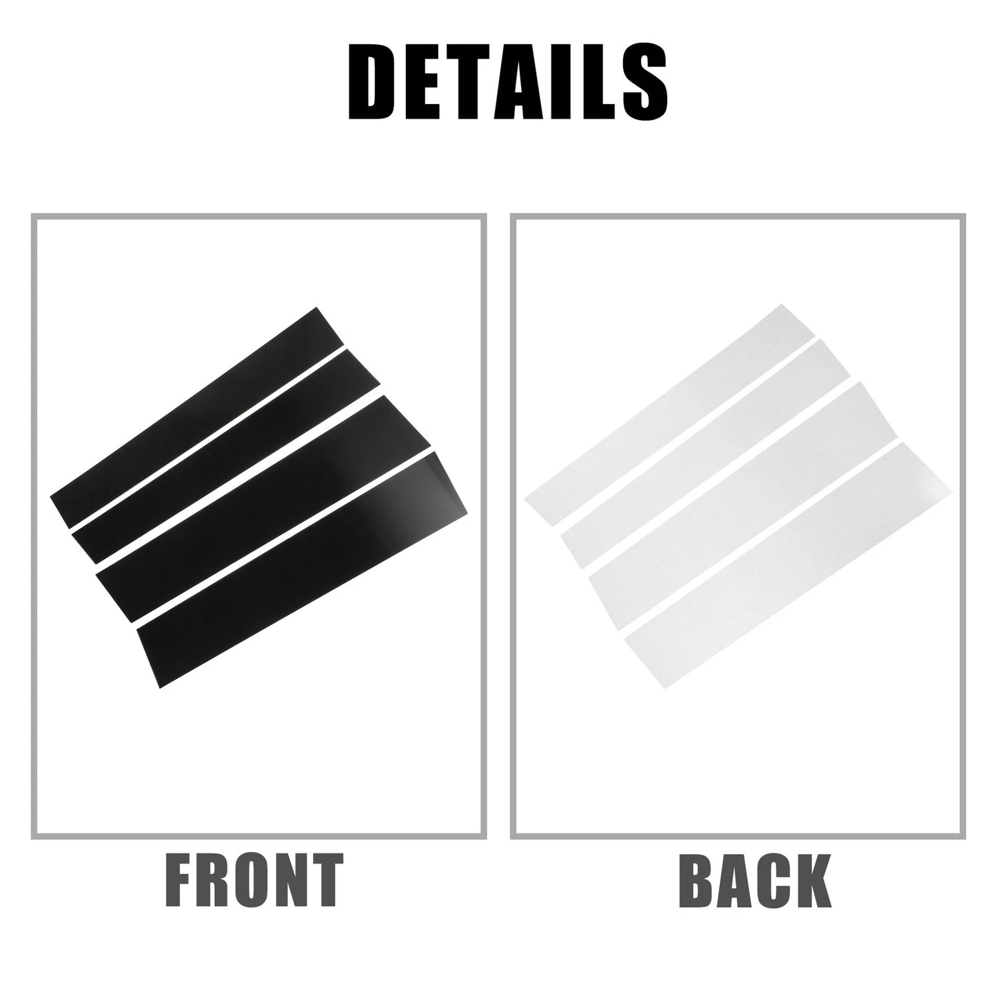 4 Pcs Car Door Cover Trim Stickers for Toyota Tundra (2007-2021)