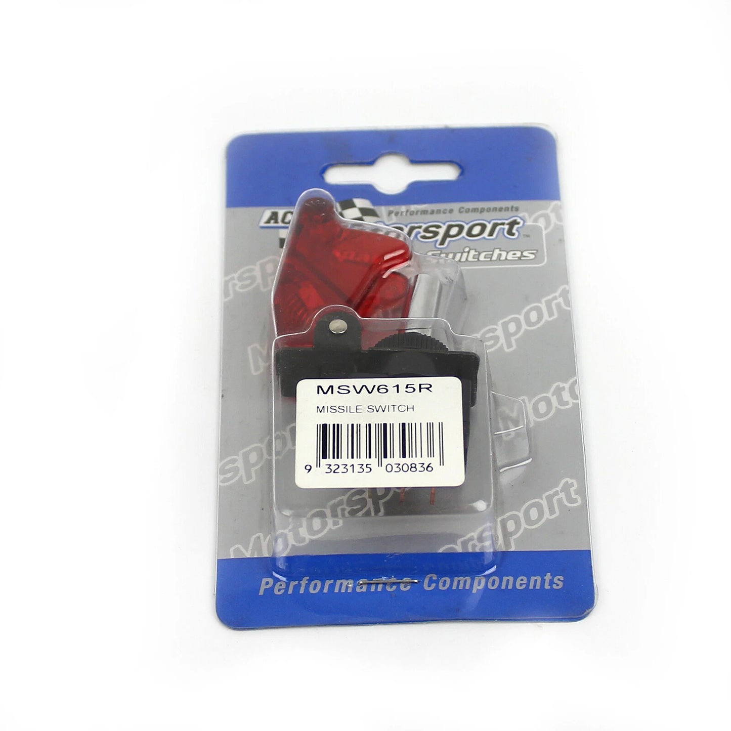 Red 12v Single Missile Race Switch for ACA Motorsports