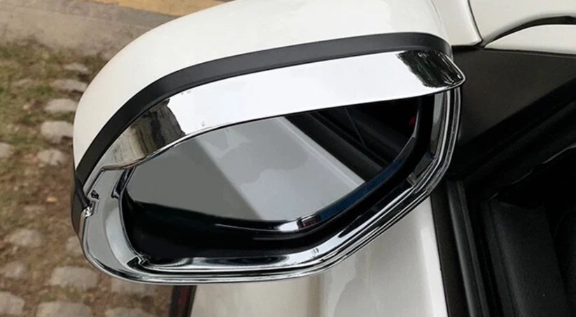 Side Mirror Frame Rain Guard Chrome ABS Cover Trim for Honda Civic (2022-2023)