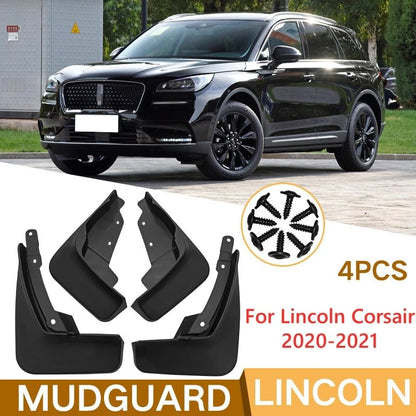 4 x Splash Guards Mud Flaps Mud Fender Mudguard for Lincoln Corsair (2020–2021)