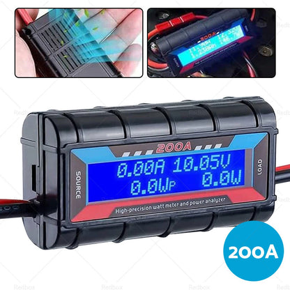 200A Digital Watt Meter Power Analyser for Solar Caravan Anderson Plug 12V