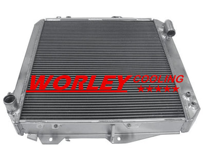 44mm Aluminum Radiator & Blue Hoses for Toyota Hilux LN106 LN111 (1988-1997)