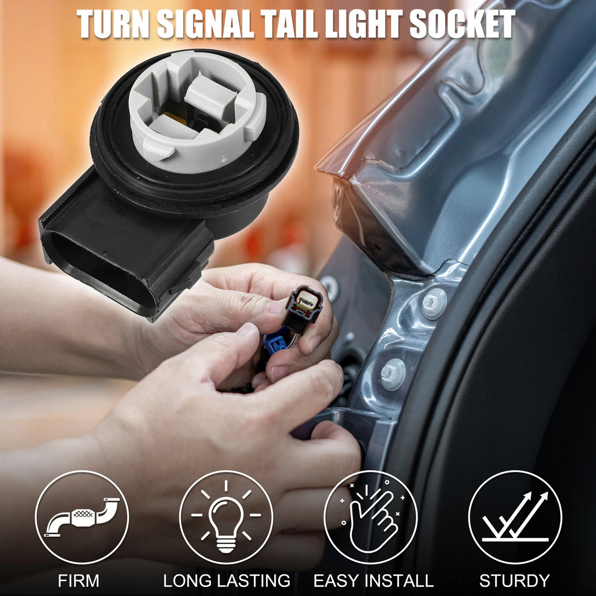2 x Turn Signal Tail Light Sockets for Ford F-250 (2004-2007)