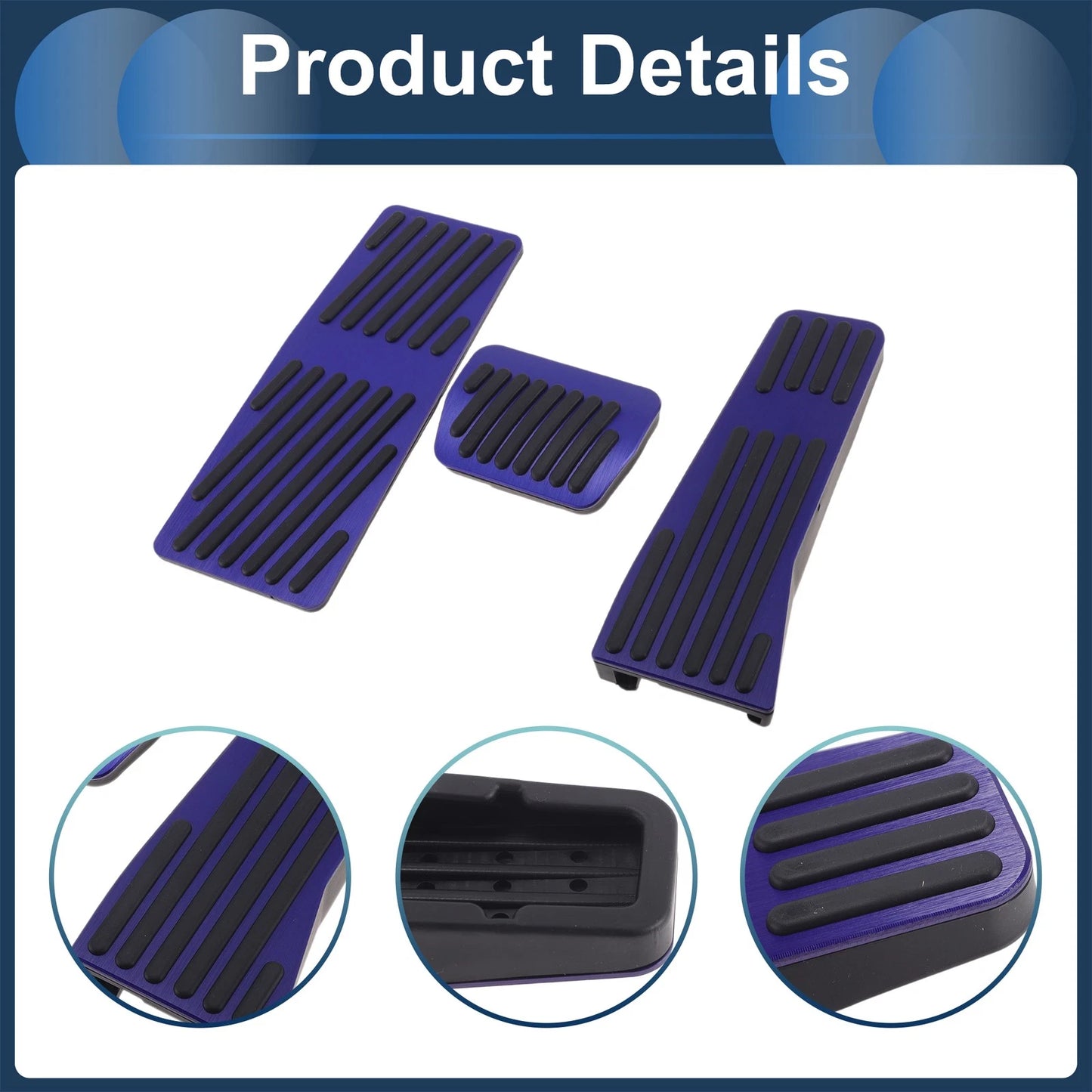 3 x Automatic Foot Accelerator Pedal Covers for Mazda CX50/CX60 (2023-2025)