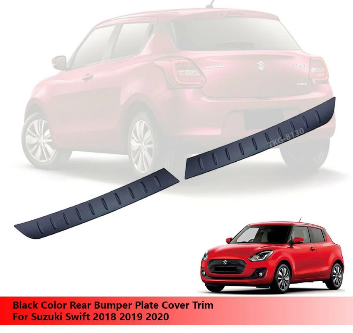 Rear Bumper Plate Cover Trim for Suzuki Swift (2018-2020)