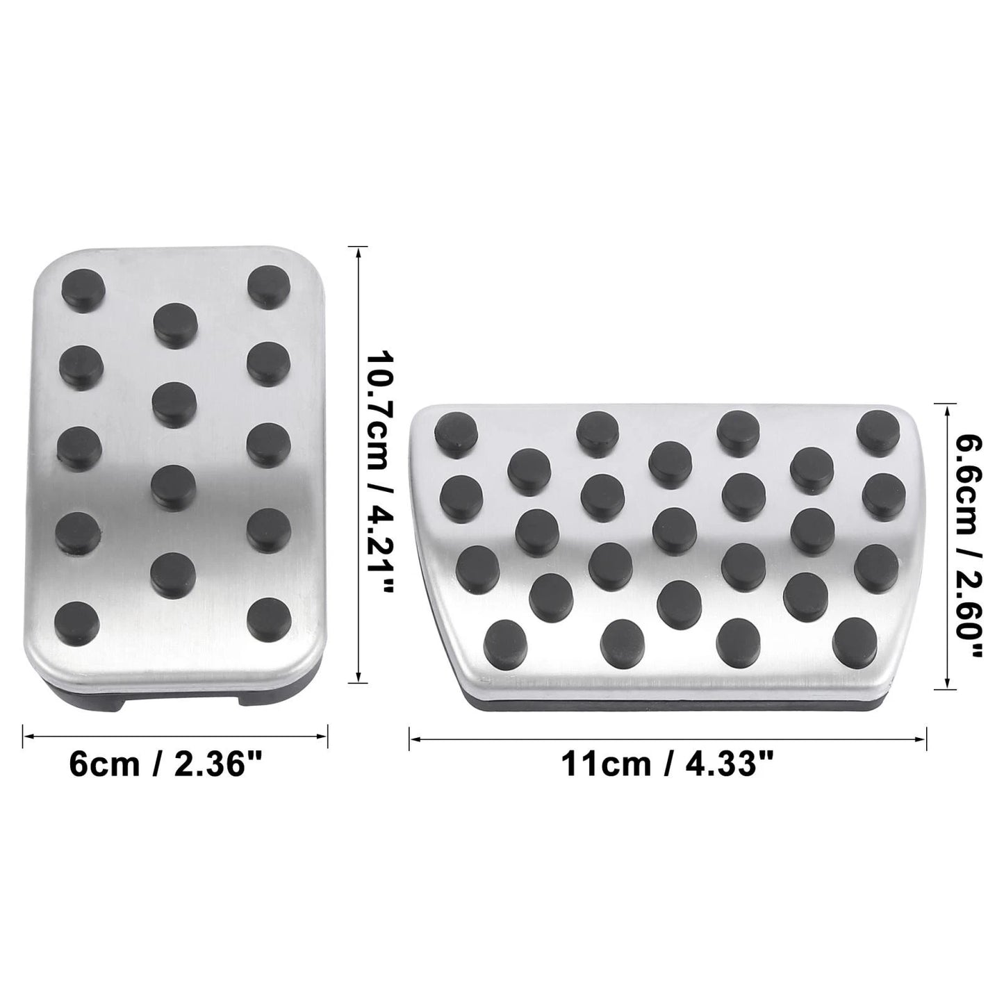 Non-Slip Accelerator Brake Pedal Pads Cover Kit for Honda Accord (2013-2017)