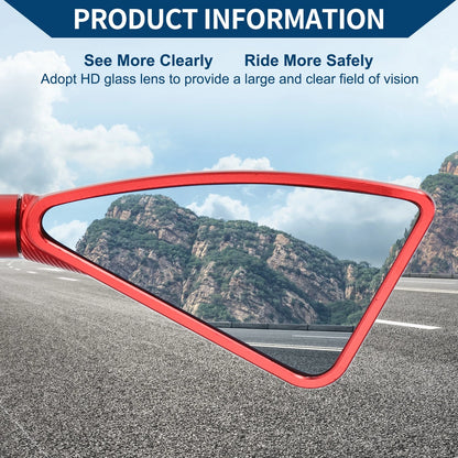 M8/M10 Rear View Mirrors Triangle Shape for Motorcycle