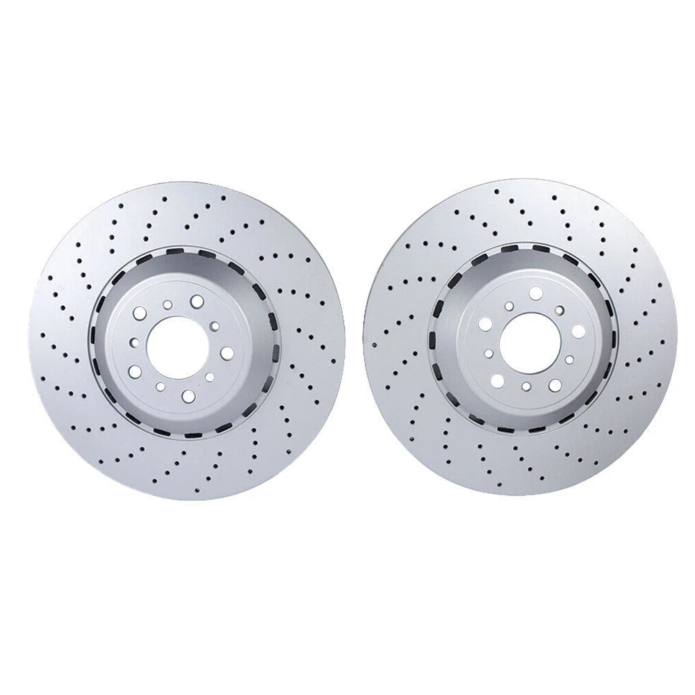 2 x 400mm Front Disc Brake Drilled Rotors for BMW M5 M6 (2013–2018)