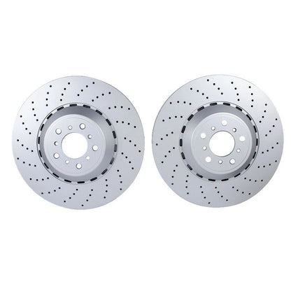 2 x 400mm Front Disc Brake Drilled Rotors for BMW M5 M6 (2013–2018)