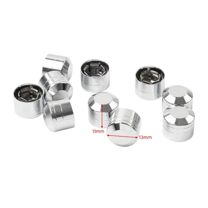 10 x Engine Cover Bolts Screw Caps CNC for Harley Twin Cam Dyna Softail Chrome