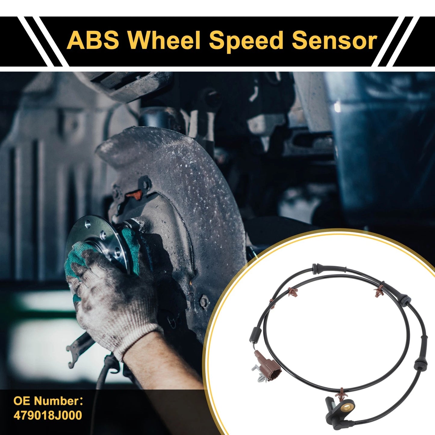 ABS Wheel Speed Sensor Rear Left for Infiniti G37 (2010-2015)