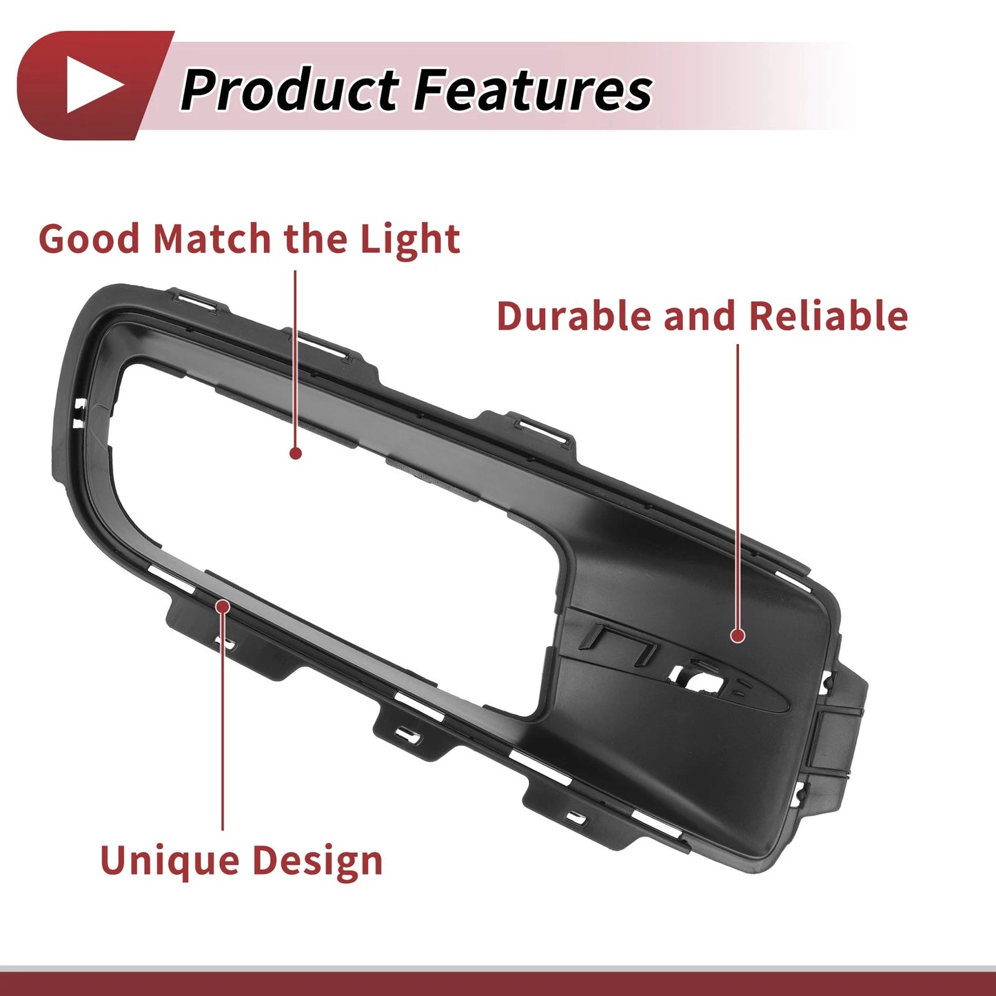 1 Pc Front Right Fog Light Grill for BMW X5 (2007-2010)