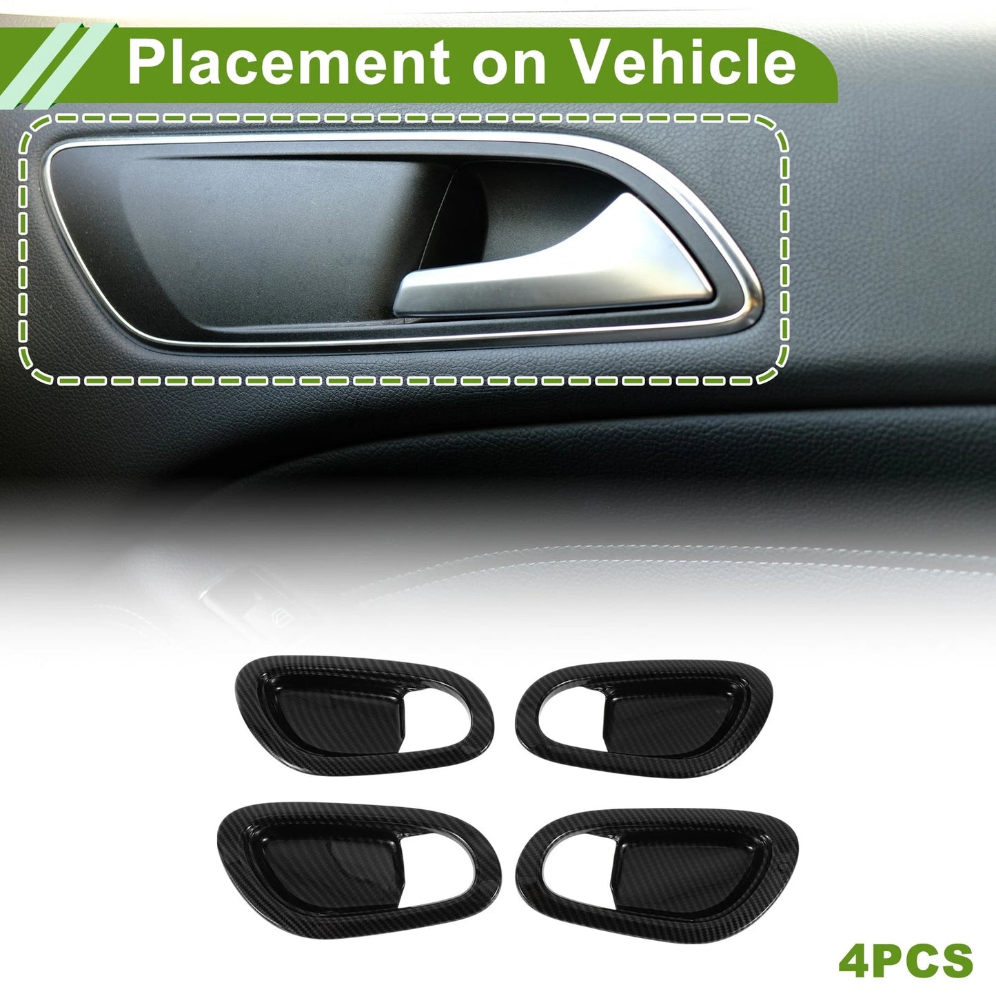 Interior Door Handle Bowl Cover Trim for Nissan NP300 Navara (2015-2023)