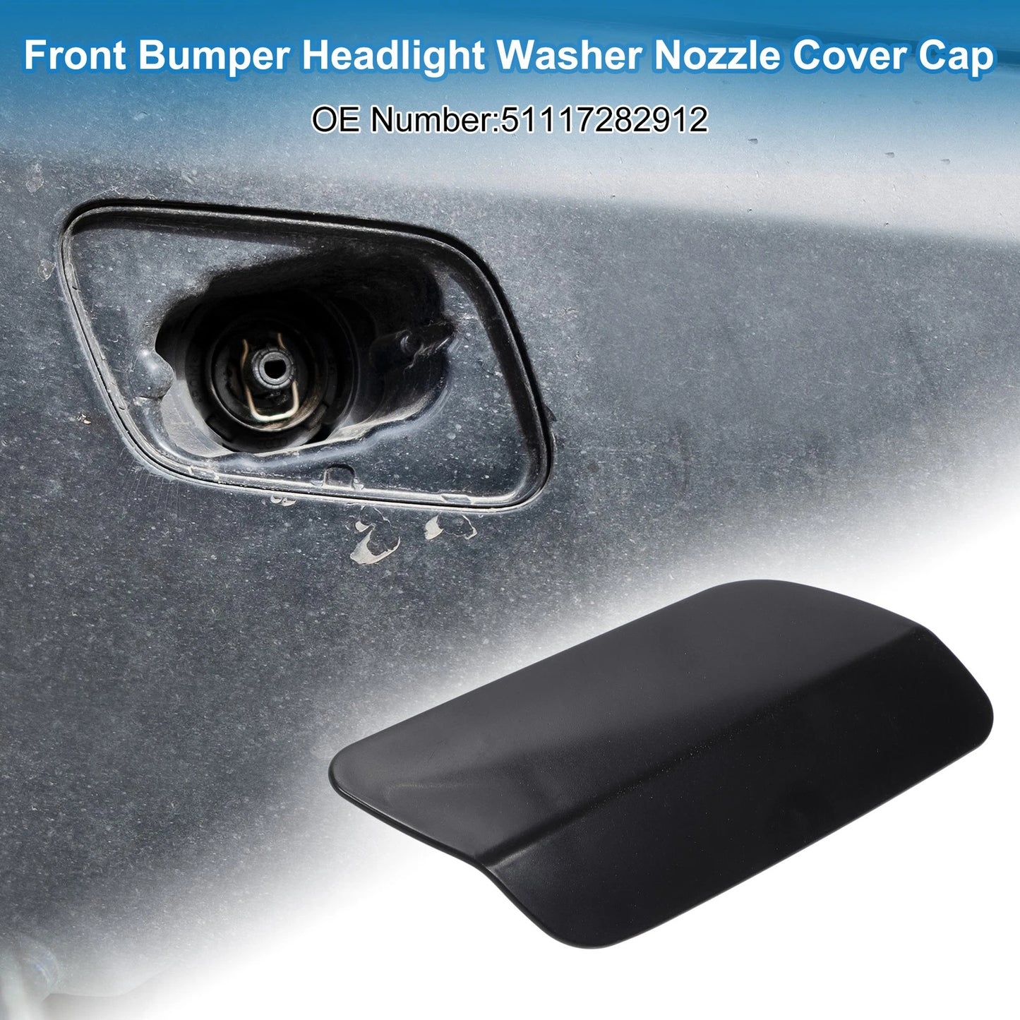 Bumper Headlight Washer Nozzle Cover for BMW 640i (2012-2015)