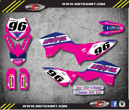 KTM 65 ACTIVE PINK STYLE Full Sticker Kit (2009-2015)