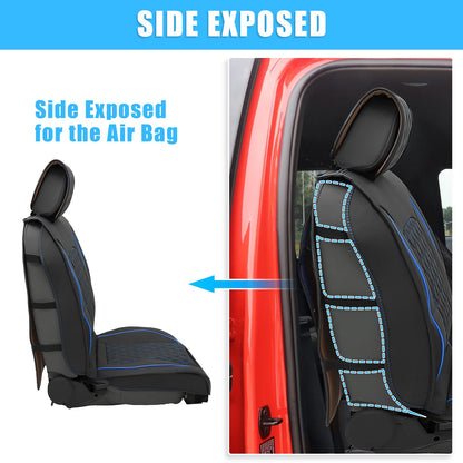 Seat Covers Cushion Cover for Dodge Ram (2009-2023)  Black Blue