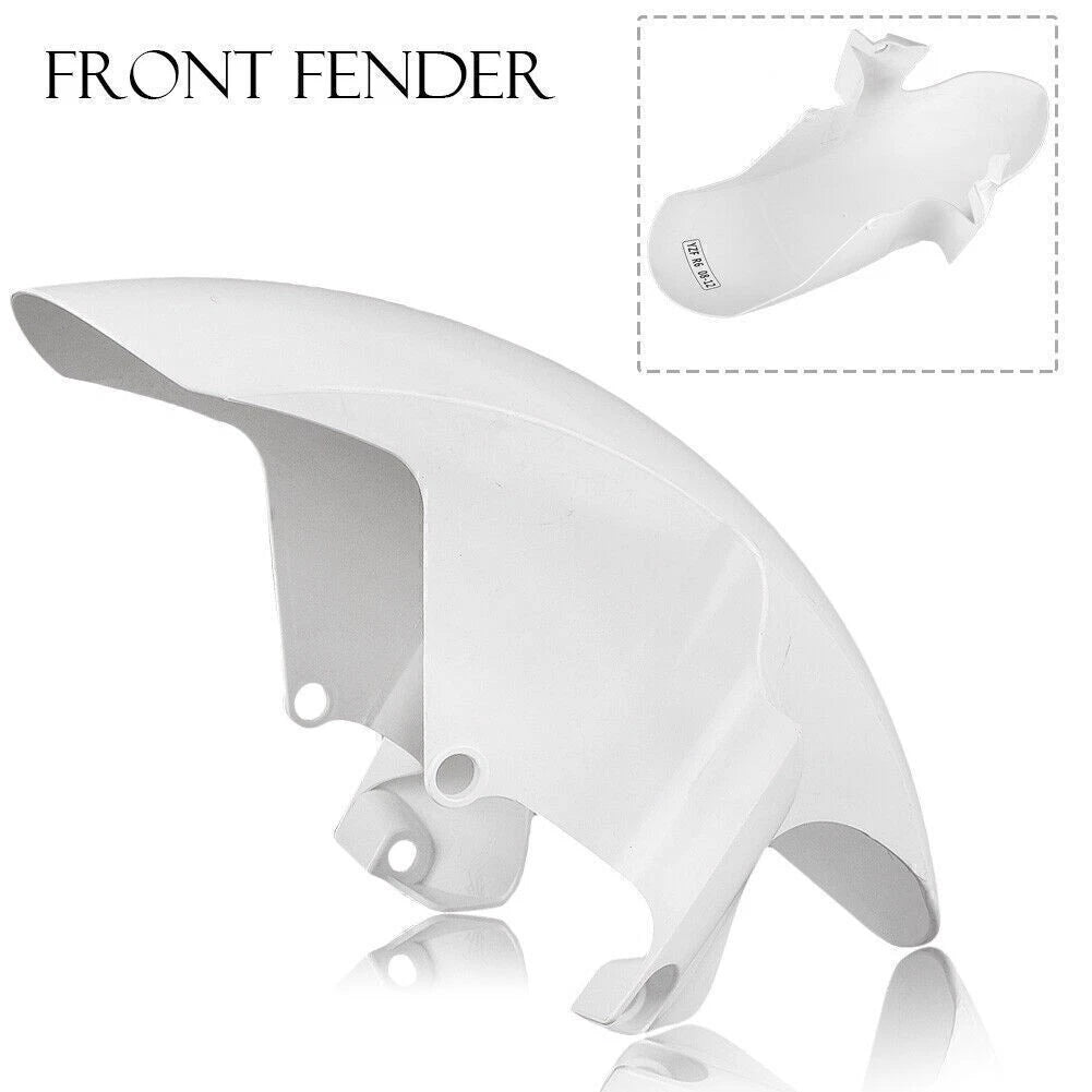 White Front Fender Mudguard for Yamaha YZF R6 (2008-2012)