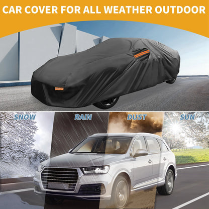 210D-PU Car Cover Waterproof All Weather for Porsche 911 with Zipper