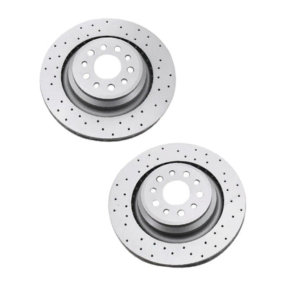 2x Rear Brake Rotors for Maserati Ghibli S Sq4 (2014–2016)