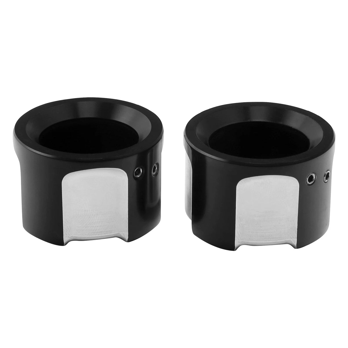 Black Rear Axle Nut Cover for Harley Softail Fatboy Dyna (2009-2023)