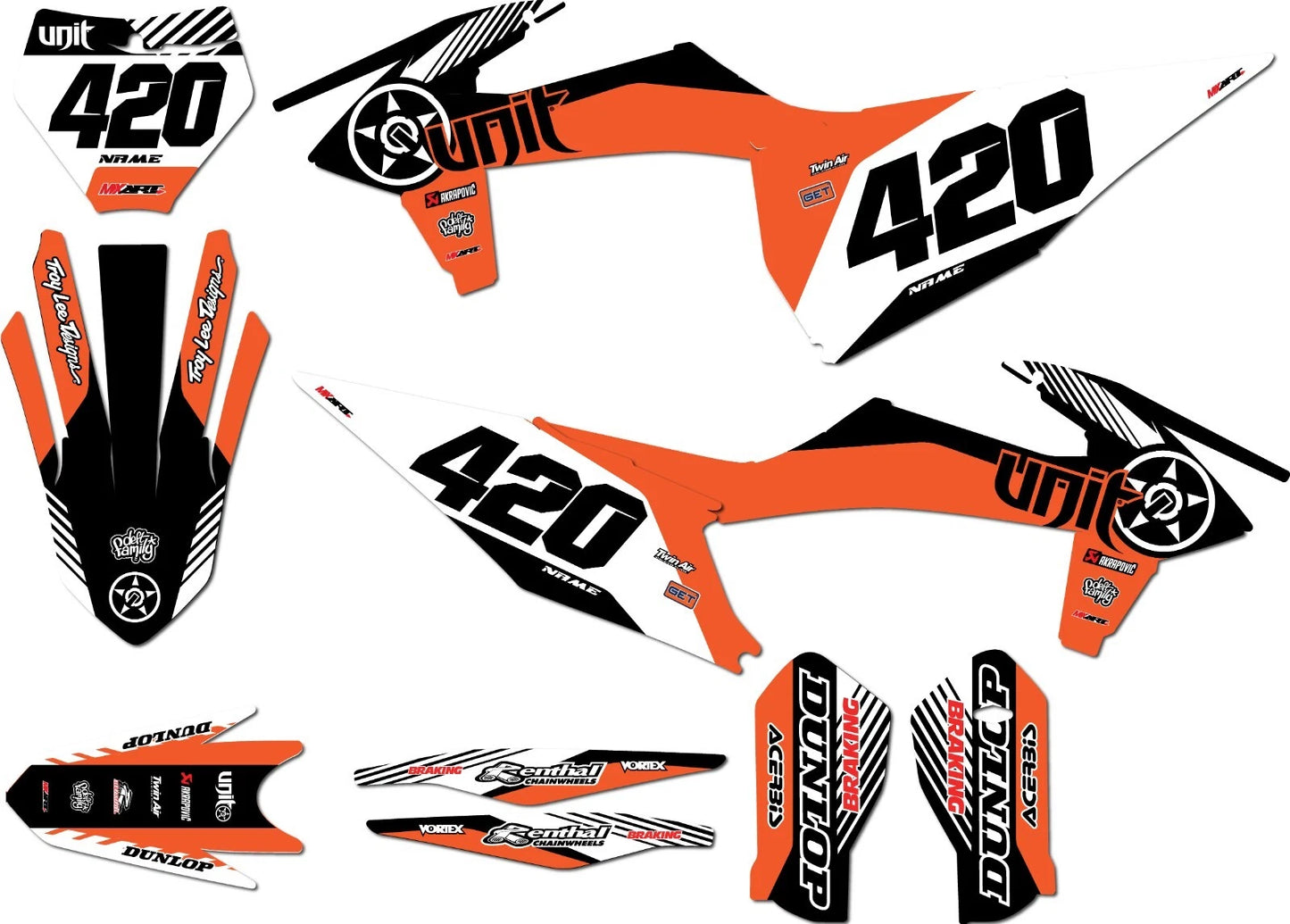HUSH Style Full Sticker Kit for KTM SXF 2019-2022