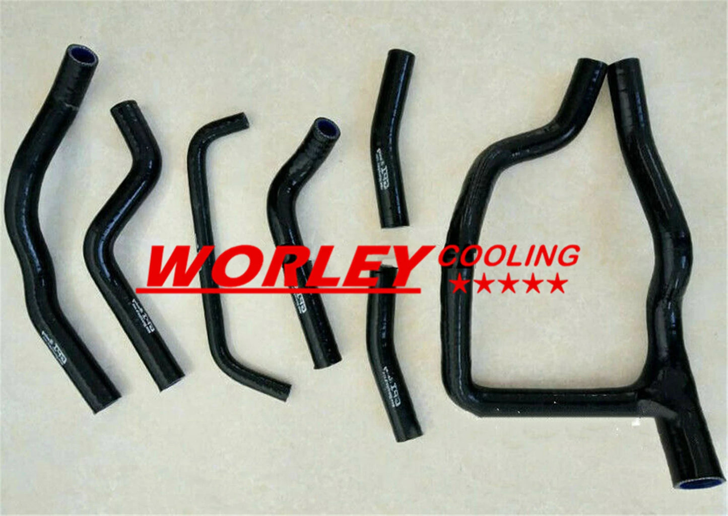Aluminum Radiator + Black Silicone Hose for Honda XRV750 (1993-2003)