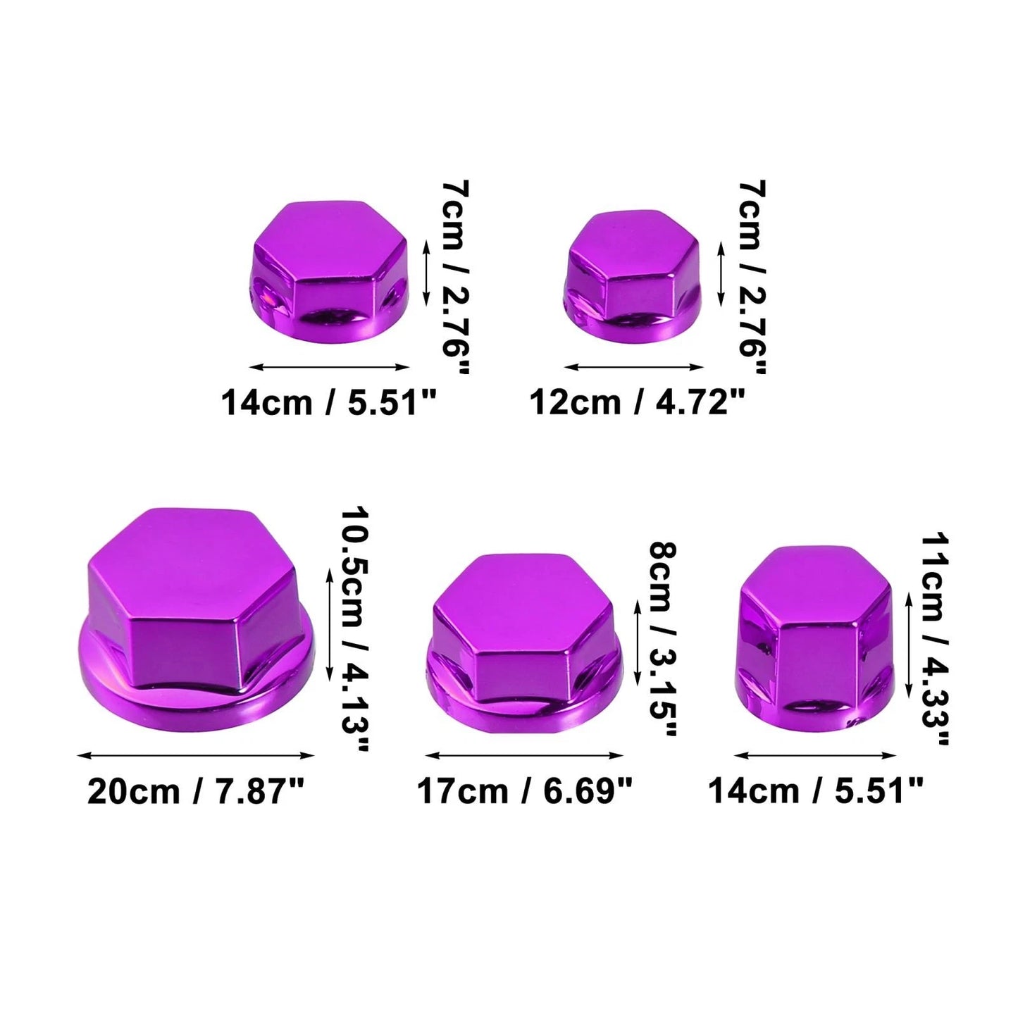 Purple Set Screw Cap for Motorcycle Motorbike