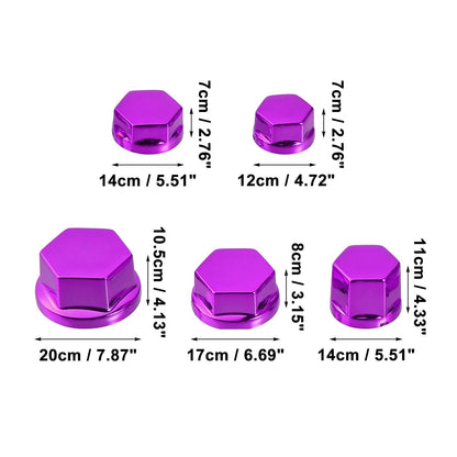 Purple Set Screw Cap for Motorcycle Motorbike