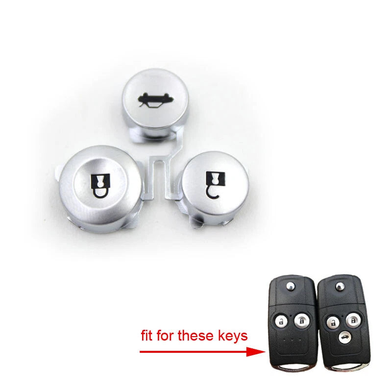 2set Replacement Remote FOB Key Pad 2&3 Buttons Pad Kit fit for Honda Accord CRV