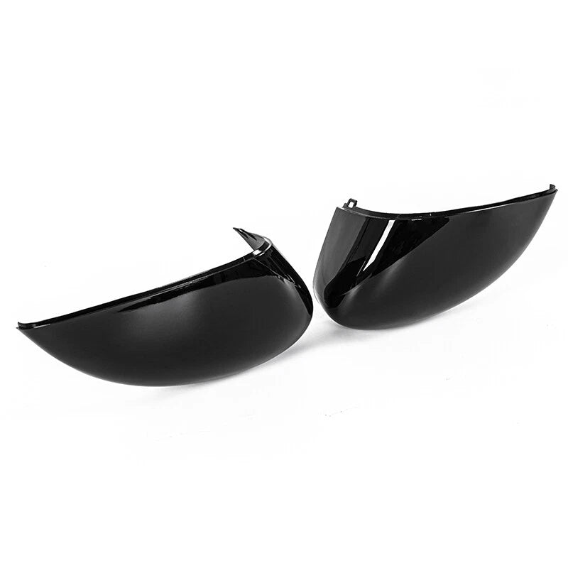 Glossy Black Door Side Rear View Mirror Covers for Ford Fiesta (2011-2017)