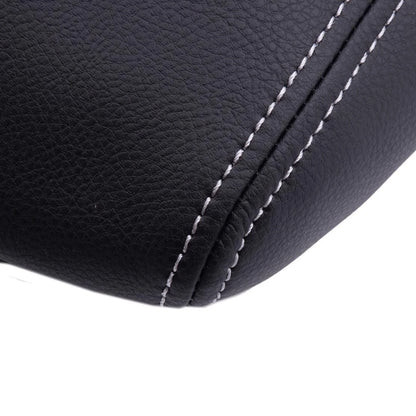 Leather Center Console Lid Armrest Cover for 11-19 Jeep Grand Cherokee Black