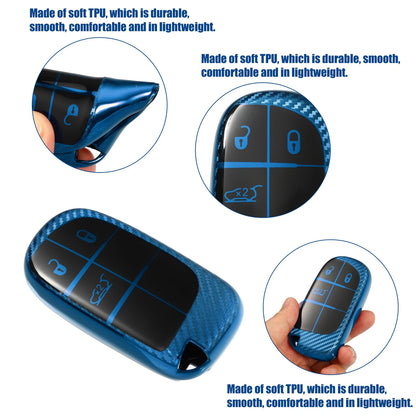 TPU 3 Button Keyless Entry Remote Cover for Jeep Cherokee Trailhawk (2018)