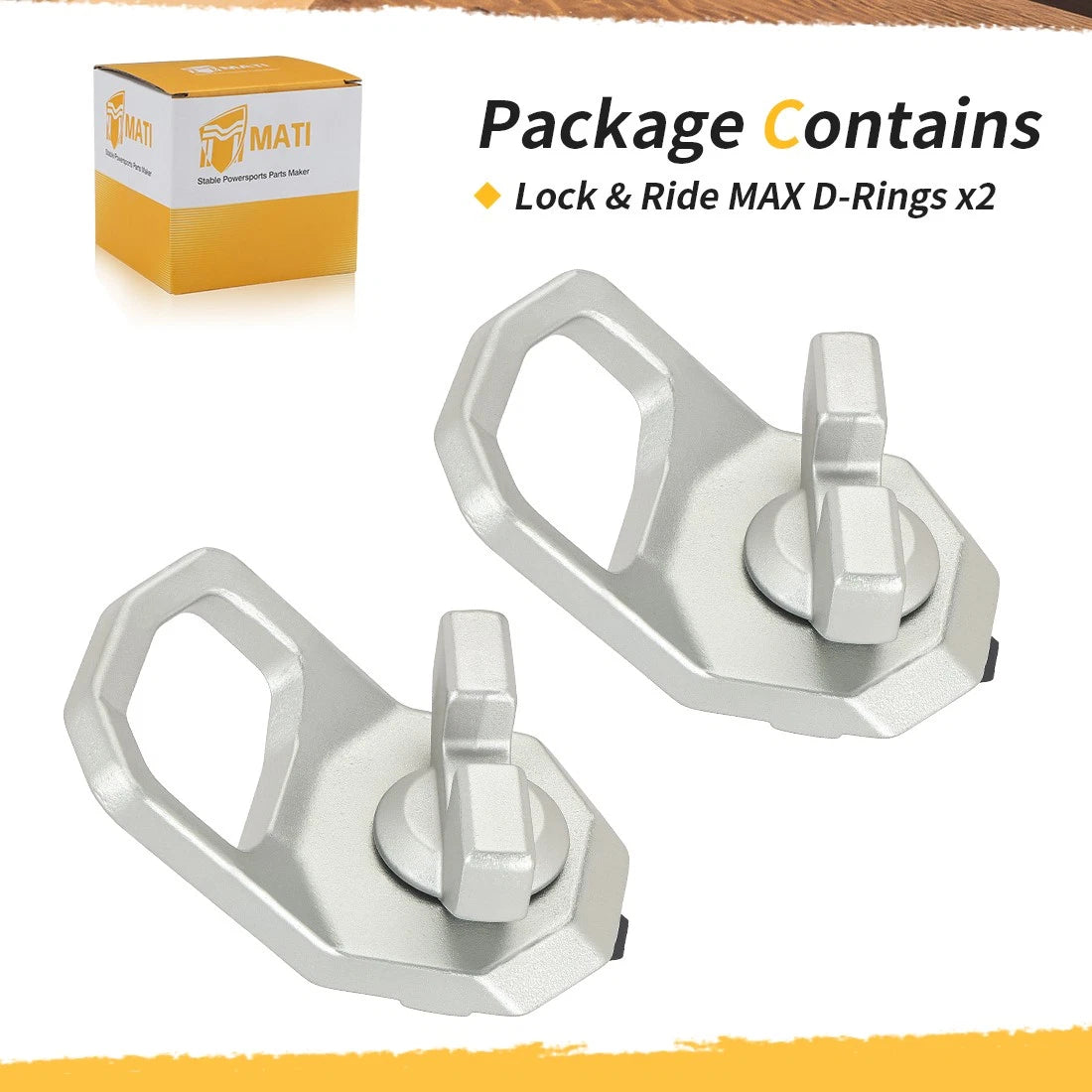 Lock & Ride D-Rings for Polaris Ranger XPEDITION XP ADV XD 1500