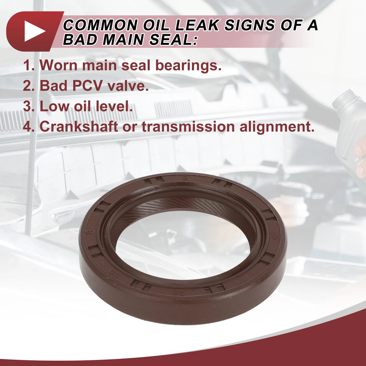 Front Crankshaft Oil Seal for Hyundai Elantra, Kia (2011-2016)