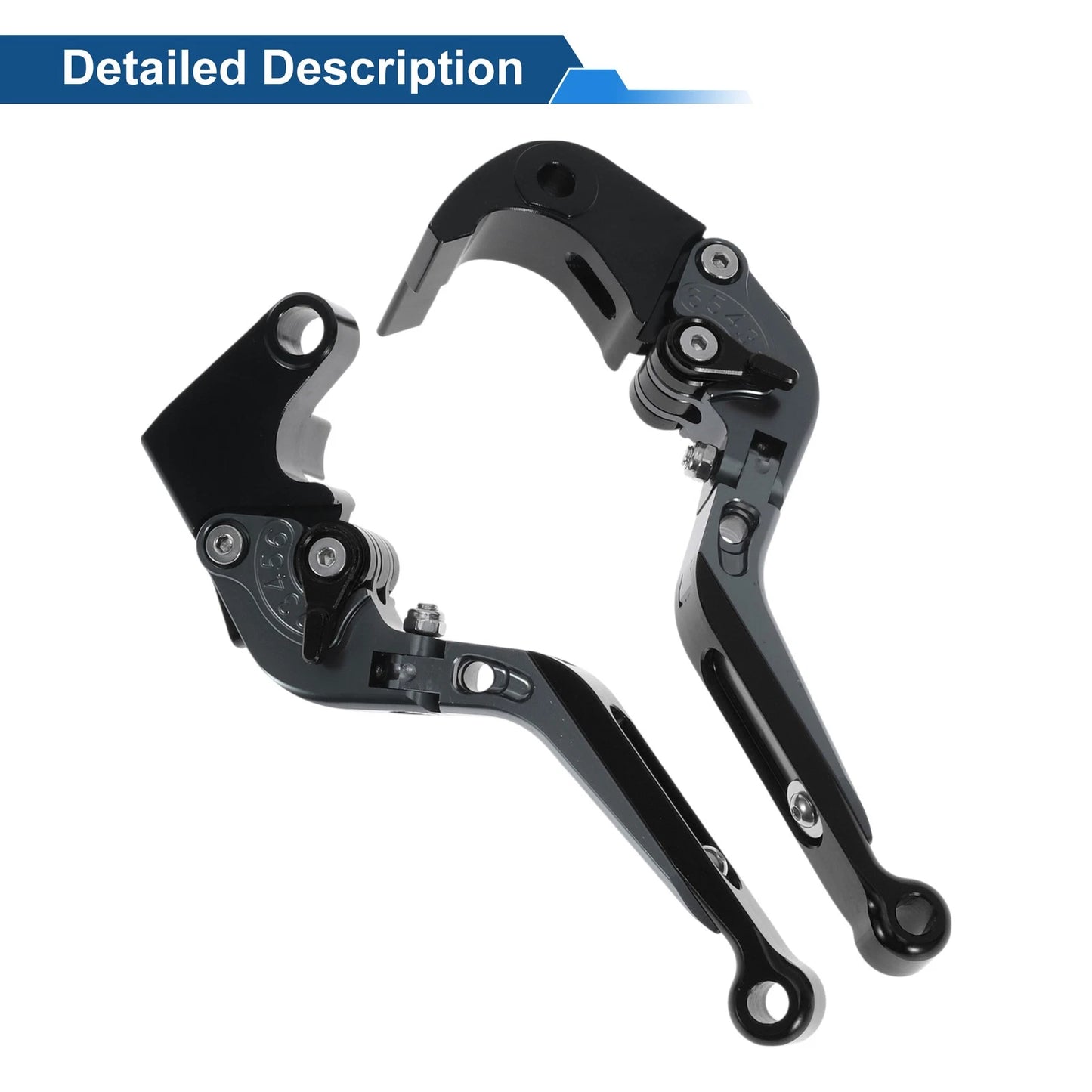 Adjustable Brake Clutch Levers  for Honda CBR600RR Titanium Black