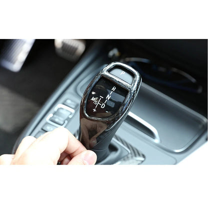 Real Carbon Fiber Gear Shift Head Addon Cover Caps For BMW 1 2 3 4 5 7 Series X3