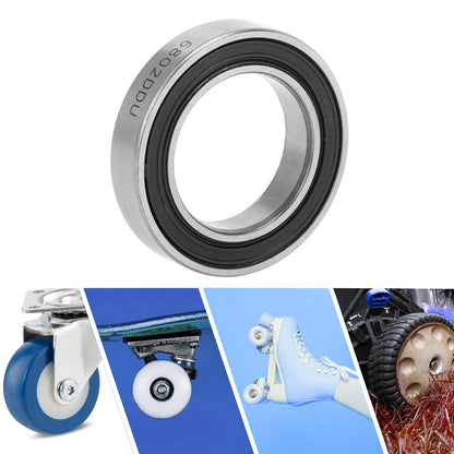 6802DD 15x24x5mm Deep Groove Ball Bearings for Scooter Skateboard Wheel