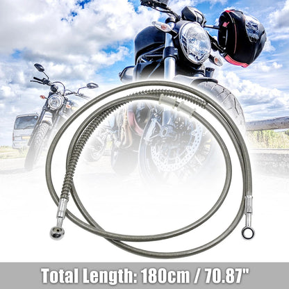 Universal 180cm Stainless Steel Clutch Hydraulic Oil Hose Line for Motorcycle
