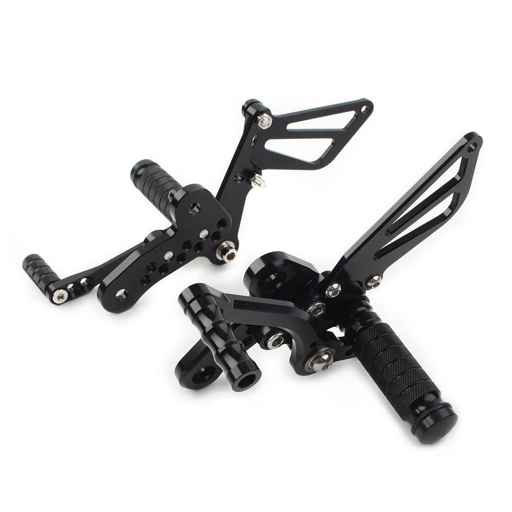 Moto Rear Set Foot Pegs for Suzuki Hayabusa GSX1300R (1999-2008) Black
