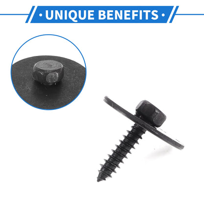 20 x Car Fender Liner Splash Shield Bumper Cover Screws for Mercedes-Benz A220