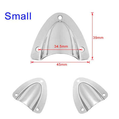Splash Proof Stainless Steel Vent for Boat - Wire Covers Clamshell Vent